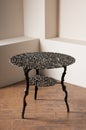 Wrought-iron table idoor Royalty Free Stock Photo