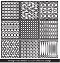 Wrought iron window and door grilles box design