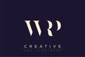 WRP abstract letter logo design Royalty Free Stock Photo
