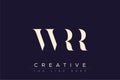 WRR abstract letter logo design Royalty Free Stock Photo
