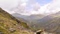 Wrynose Pass from Wet Side Edge, Lake District Royalty Free Stock Photo