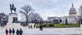 Wshington DC, USA December 24th, 2018. The capital building panoramic view Royalty Free Stock Photo