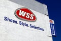 WSS sign, Warehouse Shoe Sale is a retail chain of shoe stores