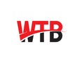 WTB Letter Initial Logo Design Vector Illustration Royalty Free Stock Photo