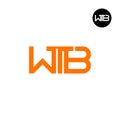 WTB Logo Letter Monogram Design Royalty Free Stock Photo