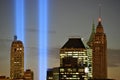 WTC 9/11 Tribute In Light Closeup Royalty Free Stock Photo