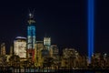 WTC memorial: Tribute in Light Royalty Free Stock Photo