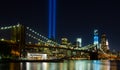 WTC memorial: Tribute in Light Royalty Free Stock Photo