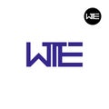 WTE Logo Letter Monogram Design Royalty Free Stock Photo