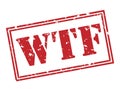 Wtf red stamp Royalty Free Stock Photo