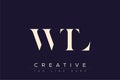WTL abstract letter logo design Royalty Free Stock Photo