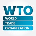 WTO - World Trade Organization acronym