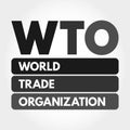 WTO - World Trade Organization acronym