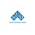 WUD letter logo design on white background. WUD creative initials letter logo concept. WUD letter design Royalty Free Stock Photo