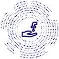 wudhu vector icon. wudhu editable stroke. wudhu linear symbol for use on web and mobile apps, logo, print media. Thin line