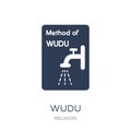 Wudu icon. Trendy flat vector Wudu icon on white background from