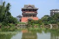 Wufeng Tower in Luodai Ancient Town Royalty Free Stock Photo