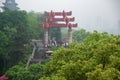 Yellow Crane Tower, the traditional Chinese multi-storey tower located on Sheshan