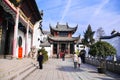 WUHAN, China - JAN 24, 2017: Guiyuan Temple is a Buddhist temple located on Wuhan City, Hubei Province of China.