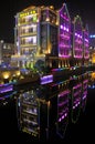 Wuhan at night Royalty Free Stock Photo