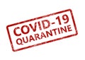 Wuhan Novel corona virus disease quarantine COVID-19 grunge stamp