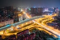 Wuhan overpass at night