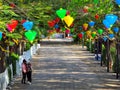 During the Wuhan pneumonia epidemic, only sporadic tourists visited the Huizhou West Lake tourist scenic spot