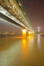 Wuhan Yangtze river bridge Royalty Free Stock Photo