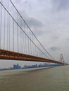 yangtze river bridge Royalty Free Stock Photo