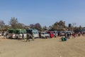 WUKRO, ETHIOPIA - MARCH 22, 2019: Bus station in Wukro, Ethiop