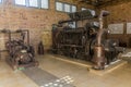 WUKRO, ETHIOPIA - MARCH 21, 2019: Old diesel generator in Wukro Archaeological Museum, Ethiop