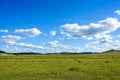 WulanBu all grassland ancient battlefield autumn scenery Royalty Free Stock Photo