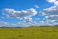 WulanBu all grassland ancient battlefield autumn scenery Royalty Free Stock Photo