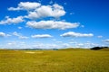 WulanBu all grassland ancient battlefield autumn scenery Royalty Free Stock Photo