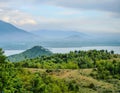 Wular Lake And The Baba Shukurdin Hills in Kashmir Royalty Free Stock Photo