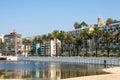 Wulff Castle and palmtrees in the center of Vina del Mar, Chile