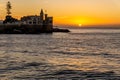 Wulff Castle at sunset. Vina del Mar, Chile