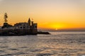 Wulff Castle at sunset. Vina del Mar, Chile