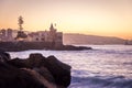 Wullf Castle - Castillo Wulff - at sunset - Vina del Mar, Chile