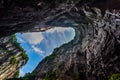 Wulong Karst limestone rock formations in Longshui Gorge Difeng