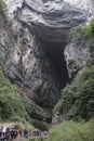 Scenery in Wulong Tiankeng Three Bridges, Chongqing, China