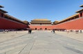 Wumen, the Meridian Gate of Forbidden City in Beijing Royalty Free Stock Photo