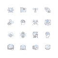 Wunderkinds line icons collection. Genius, Prodigy, Talent, Young, Achievers, Phenoms, Future vector and linear