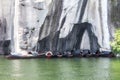 Wupeng Chuan black canopied boats east lake shaoxing china