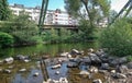 The Wupper river in Wuppertal Royalty Free Stock Photo