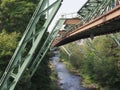 Wuppertaler Schwebebahn (Wuppertal Suspension Railway Royalty Free Stock Photo