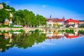 Wurzburg, Germany. Main River summer landscape, Bavaria