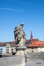 Wurzburg\'s Old Main Bridge, Germany - Alte Mainbrucke with many nice statues of saints - Nepomuk -