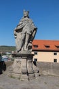 Wurzburg\'s Old Main Bridge, Germany - Alte Mainbrucke - with many nice statues - Fridericus -