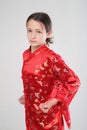 Wushu girl Royalty Free Stock Photo